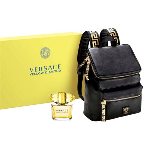 versace yellow diamond gift set uk|yellow diamond backpack set versace.